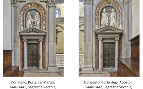 San Lorenzo ritrova i suoi capolavori: tornano in Sagrestia Vecchia le porte bronzee di Donatello