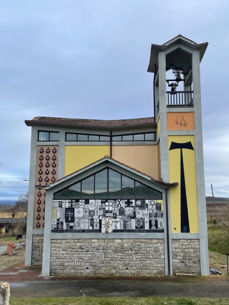 La chiesa di Ponte a Rigo dipinta da un artista spagnolo