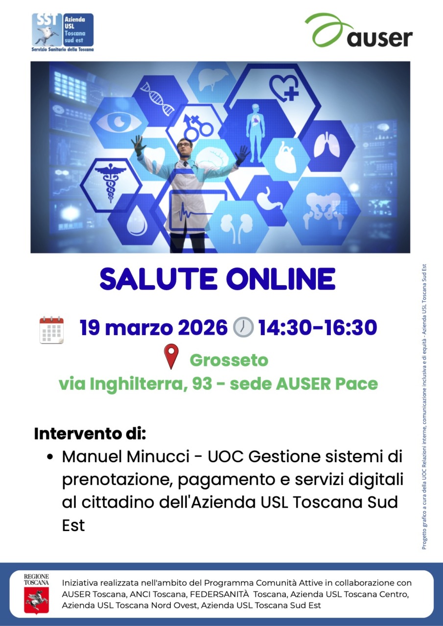 “Salute online”: un incontro dedicato agli anziani per imparare a usare i servizi digitali sanitari