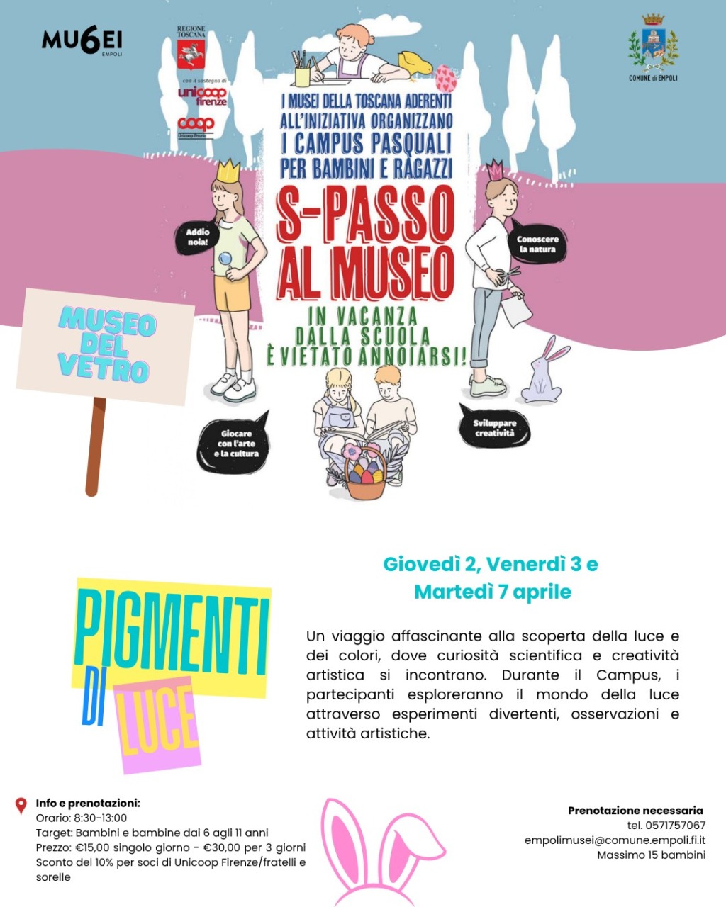 Campus Pasquali, 3 giorni dedicati alla Luce al Museo del Vetro