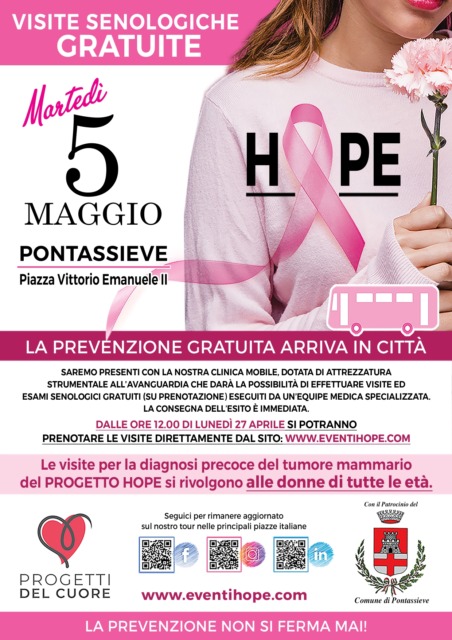 La prevenzione fa tappa a Pontassieve: visite senologiche gratuite in piazza