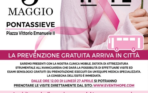 La prevenzione fa tappa a Pontassieve: visite senologiche gratuite in piazza