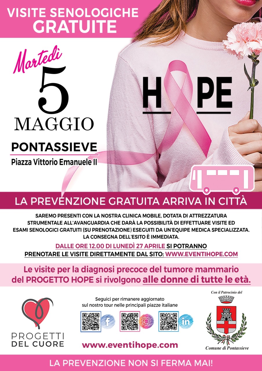 La prevenzione fa tappa a Pontassieve: visite senologiche gratuite in piazza