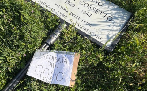 Liberazione, vandalizzata la targa dedicata a Norma Cossetto