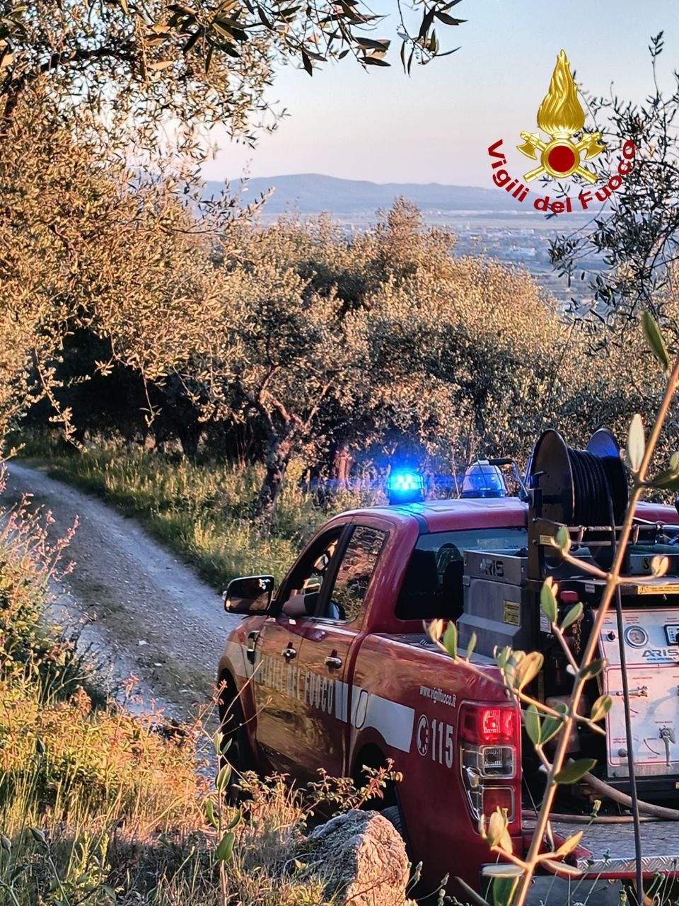 Monte Faeta, l’incendio in fase di bonifica