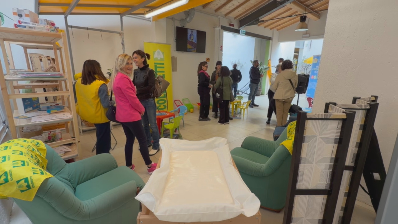 Punto allattamento per le mamme al mercato contadino di Porta San Frediano