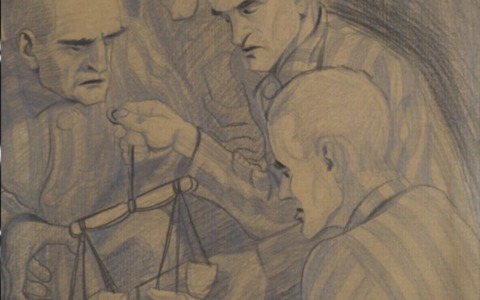 Le “parole disegnate” di Marian Kołodziej: a Prato e Firenze una mostra inedita sull’orrore di Auschwitz
