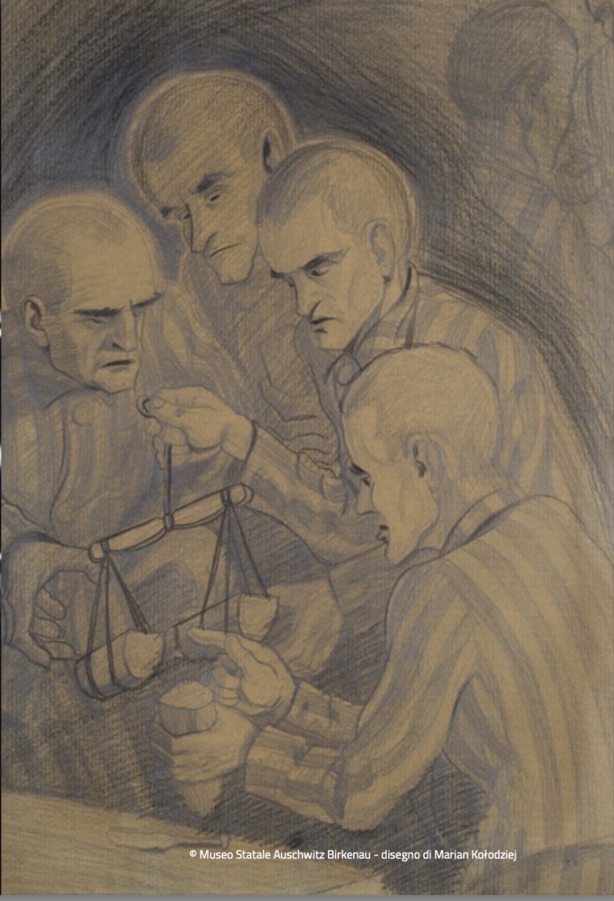 Le “parole disegnate” di Marian Kołodziej: a Prato e Firenze una mostra inedita sull’orrore di Auschwitz
