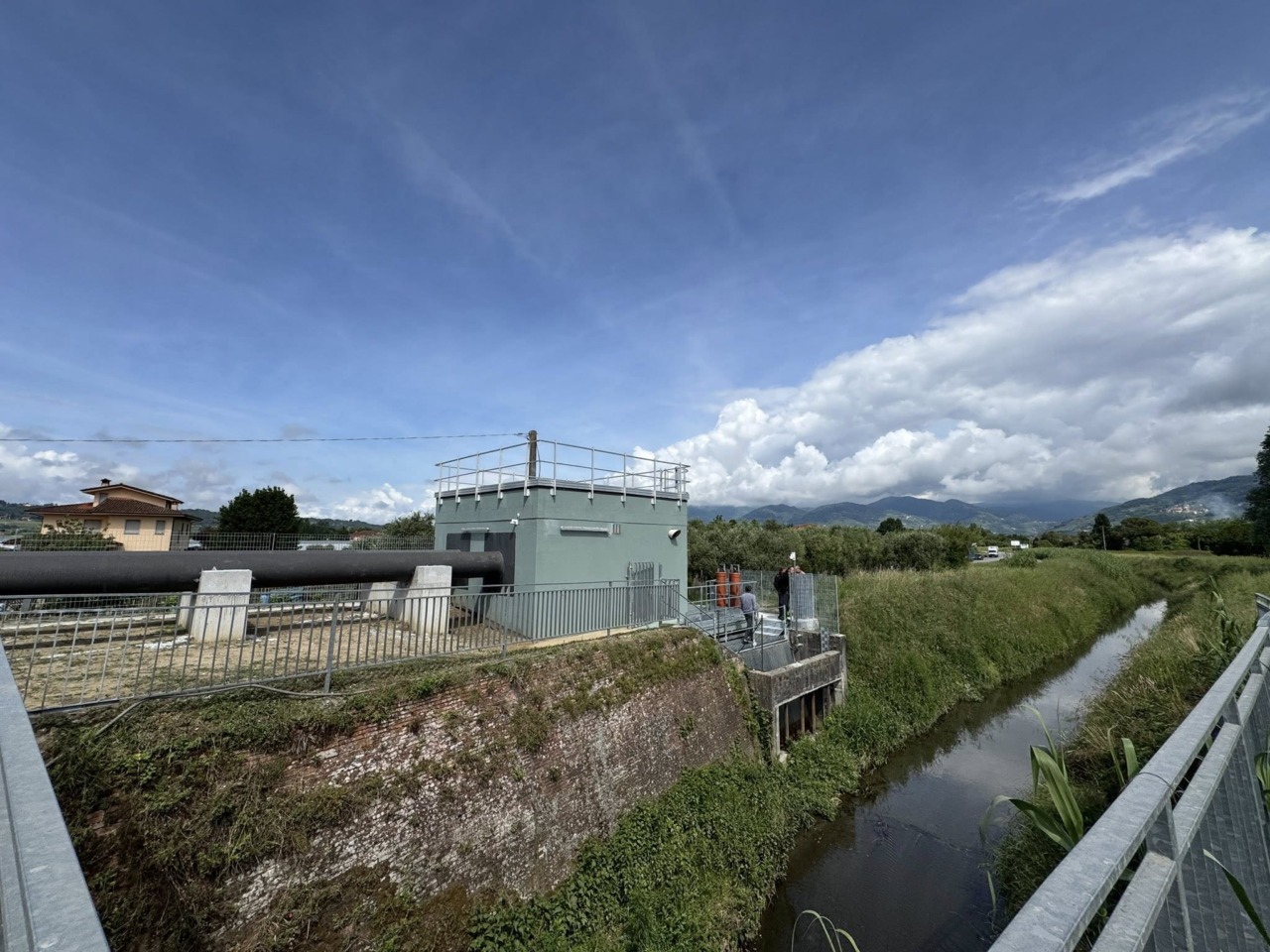 Pescia, potenziato l’impianto idrovoro sul torrente