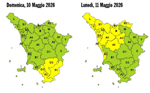 Inizio di settimana con il maltempo, l’allerta si sposta a Nord-Ovet