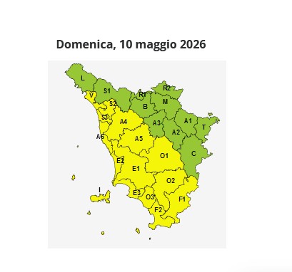 Maltempo, nuova allerta gialla per temporali forti