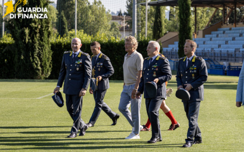 Un gol per il Meyer, Guardia di Finanza in campo a Coverciano