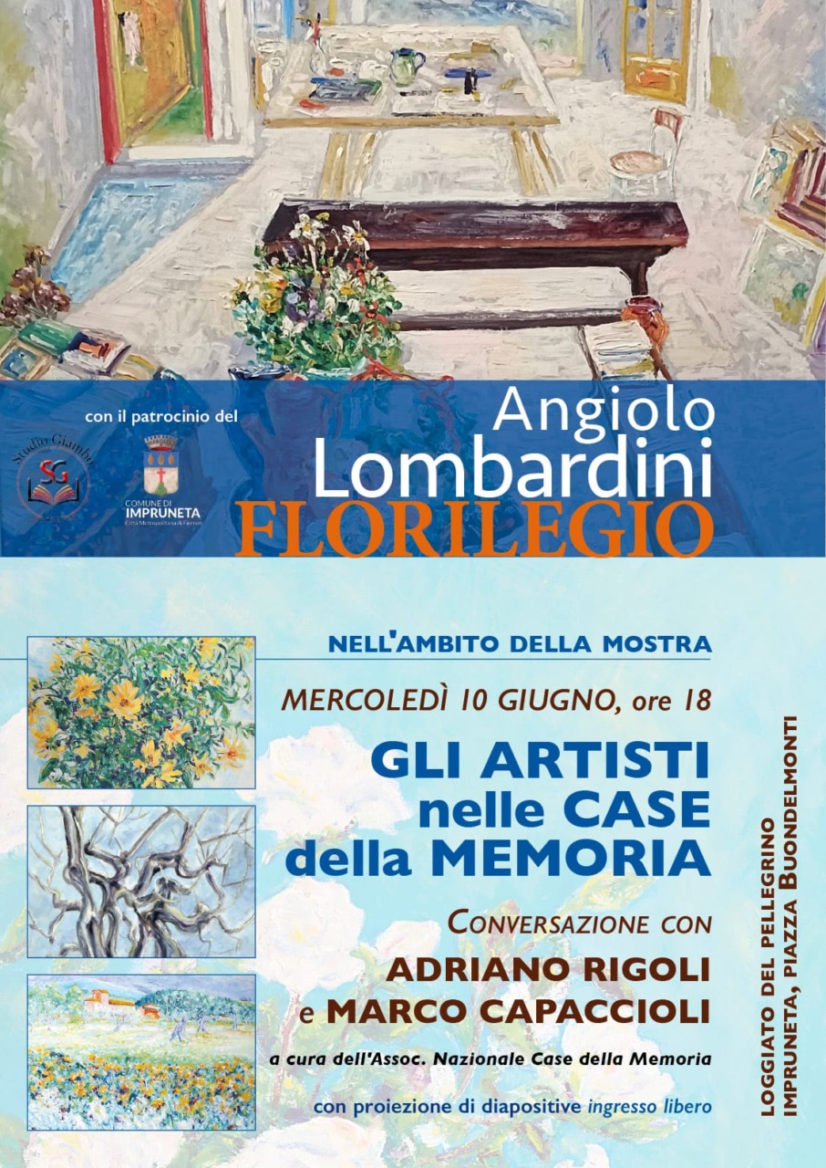 “Gli artisti nelle case della memoria”:  appuntamento il 10 giugno a Impruneta