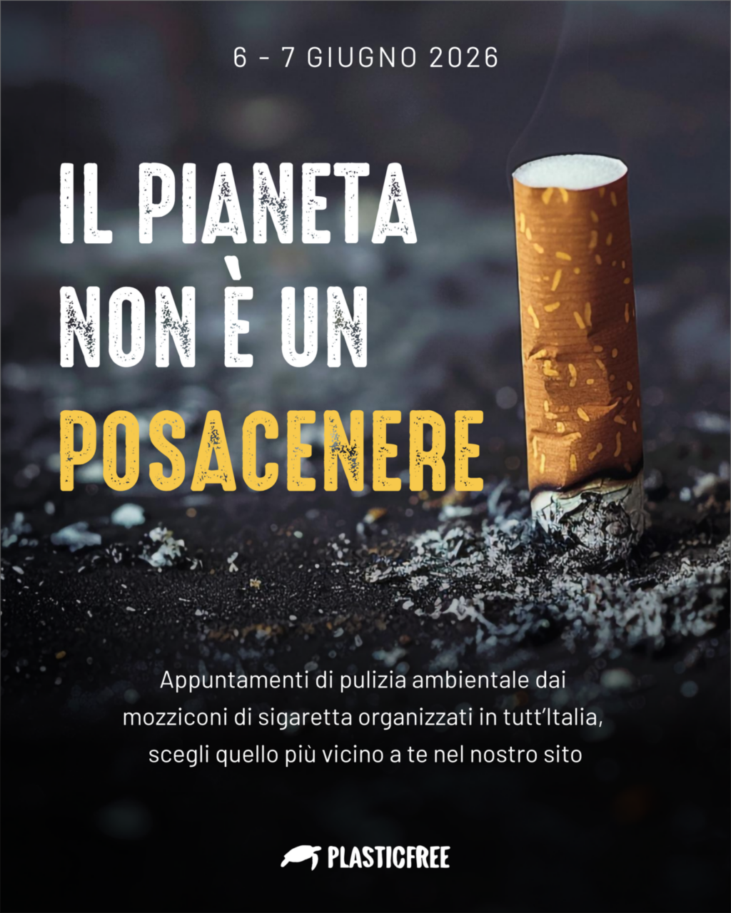 Toscana protagonista dell’iniziativa Plastic Free contro i mozziconi di sigaretta