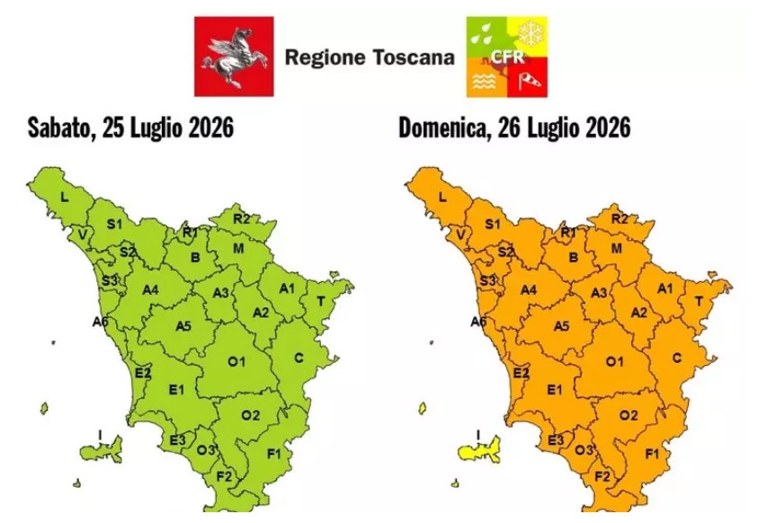 Temporali allerta arancione, poi torna il caldo