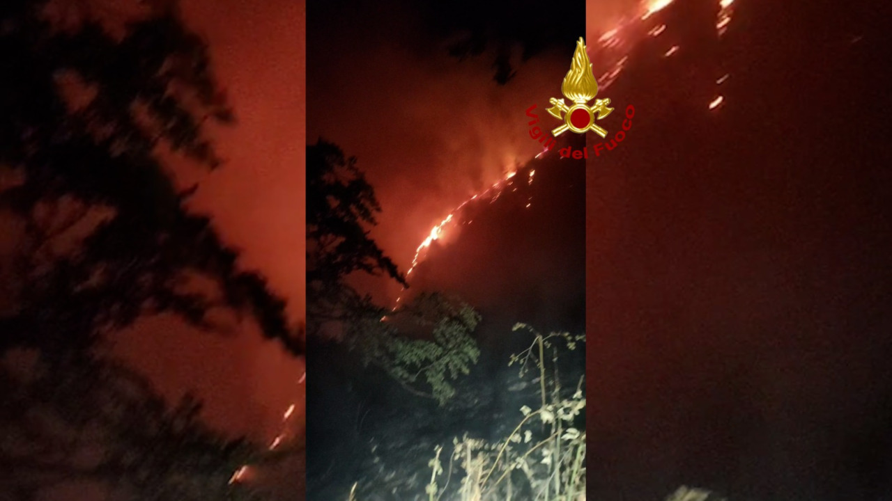 Incendio boschivo a Vicchio, in fiamme 15 ettari nel Mugello. Corsa contro il tempo per lo spegnimento