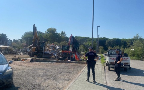 Sgombero nell’area ex Sars