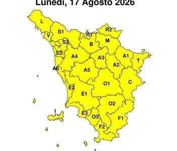 Maltempo, allerta gialla per temporali forti