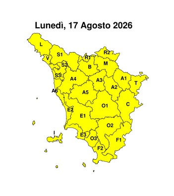 Maltempo, allerta gialla per temporali forti