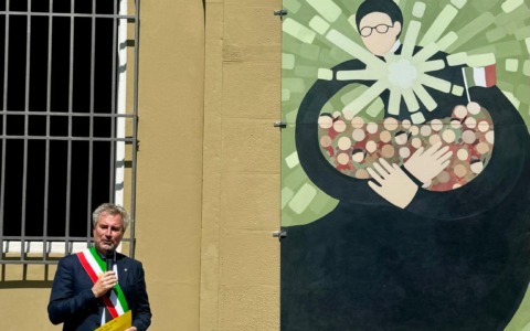 Un murales per il sacerdote vittima dei nazisti