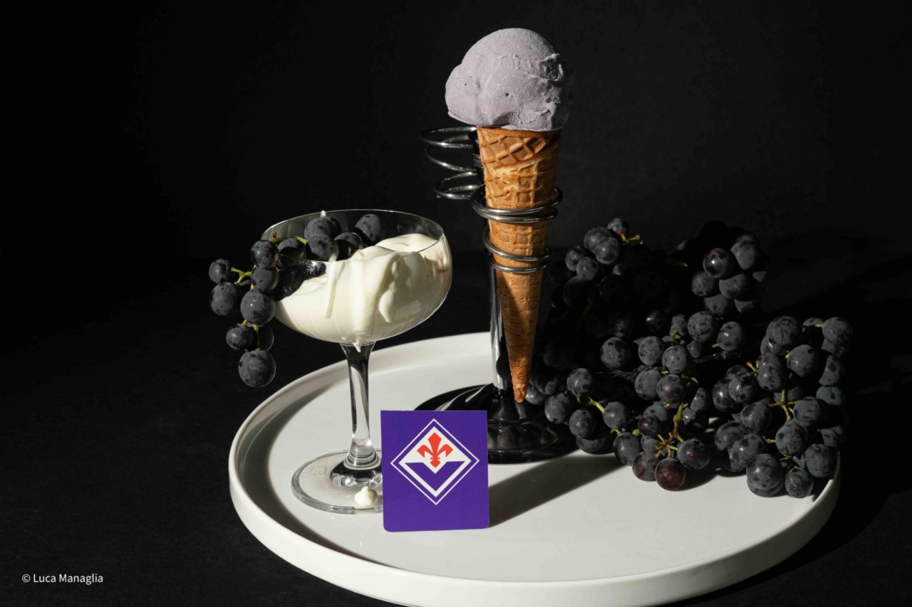 Gelato al gusto “Labaro viola” per festeggiare i 100 anni della Fiorentina