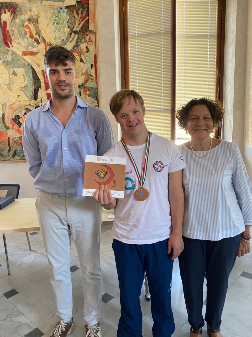 Premio Villa Pallini ad Axel Belig, campione con sindrome di Down
