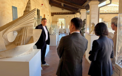 La delegazione istituzionale di Shinan in visita a Pietrasanta