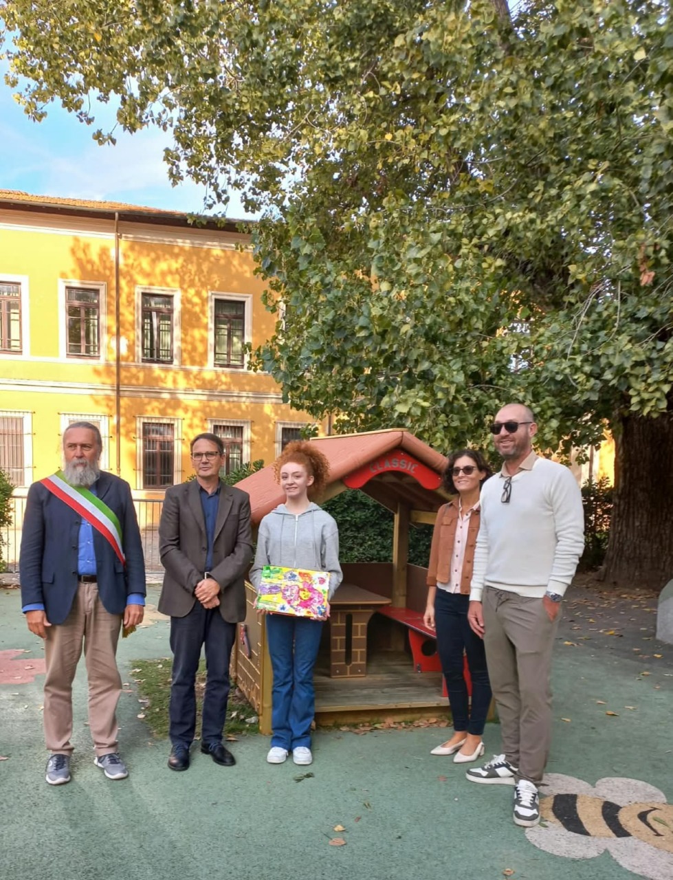 Una casetta gioco in ricordo del piccolo Luca